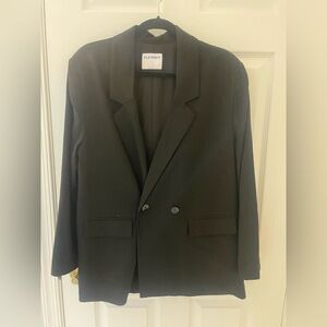 Old Navy Black Linen Blazer NWT L